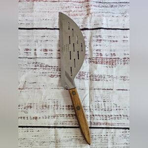 Vintage Frigidaire Paul Rice’s Slotted Cheese Knife Wood Handle Promo